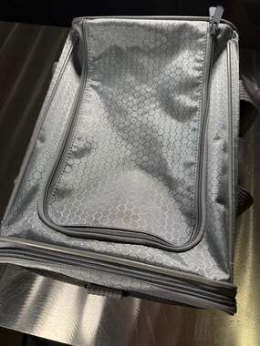 Sherpa Carrier To Go Medium Pet Carrier Gray Honeycomb Pattern